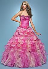 2012 Landa Pageant Dresses AQ01.  Available in Paris Blue/Sapphire, Pink/Lipstick, Tangerine/Gold, Tropical Peach/Gold